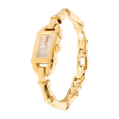 gucci bamboo square oversize watch women's|Gucci watches for women.